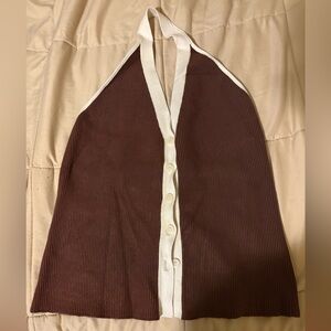 Abercrombie Halter Ribbed Top